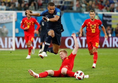 ฝรั่งเศส เฉือนชนะ เบลเยียม 1-0 ตีตั๋วเข้าชิงชนะเลิศเวิลด์ คัพ2018